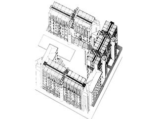 Restoration and expansion of a residential complex