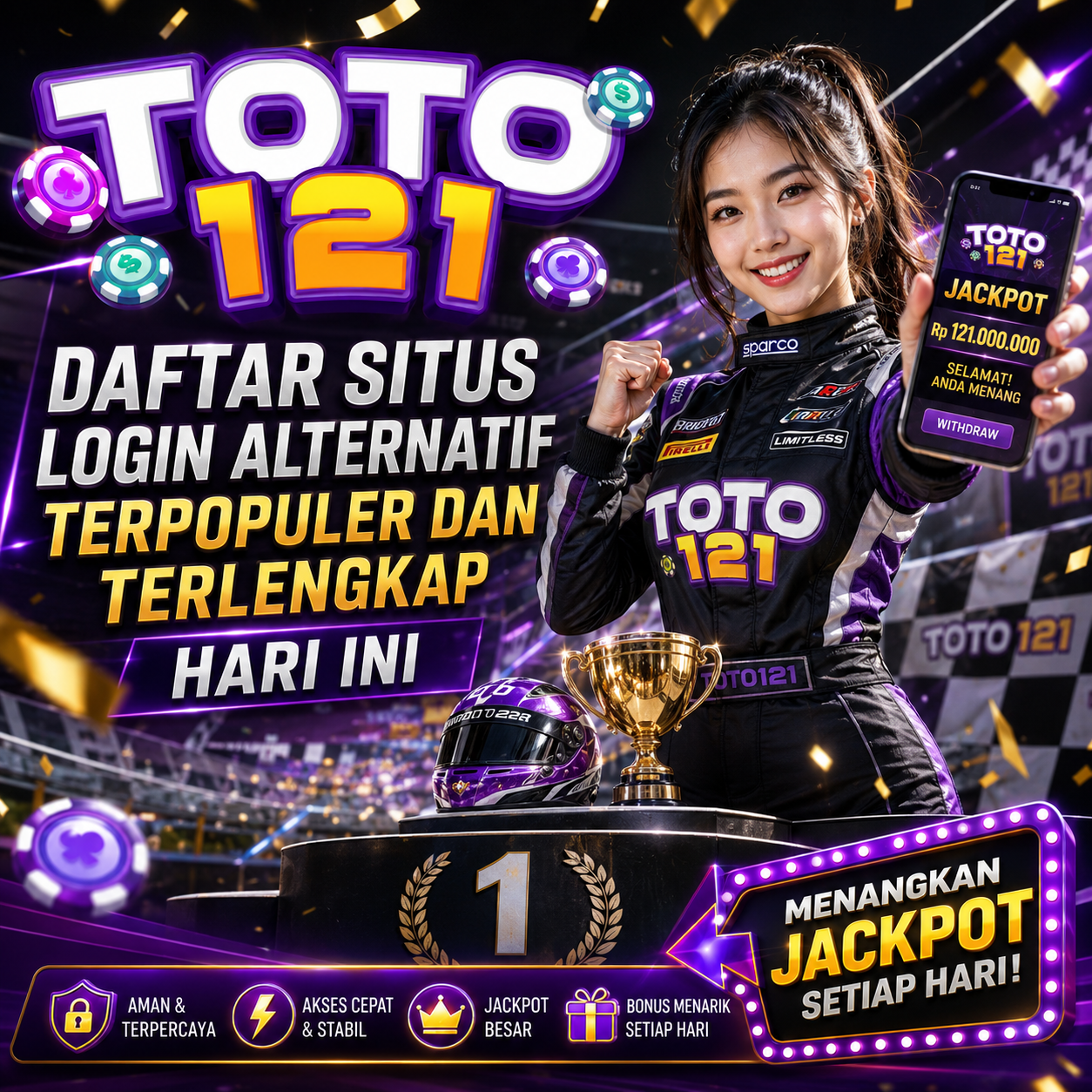 TOTO121 Daftar Situs Login Alternatif Terpopuler dan Terlengkap Hari Ini